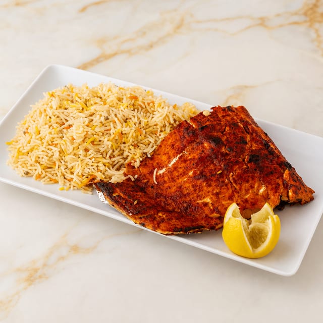 1/4 Salmon w Rice.